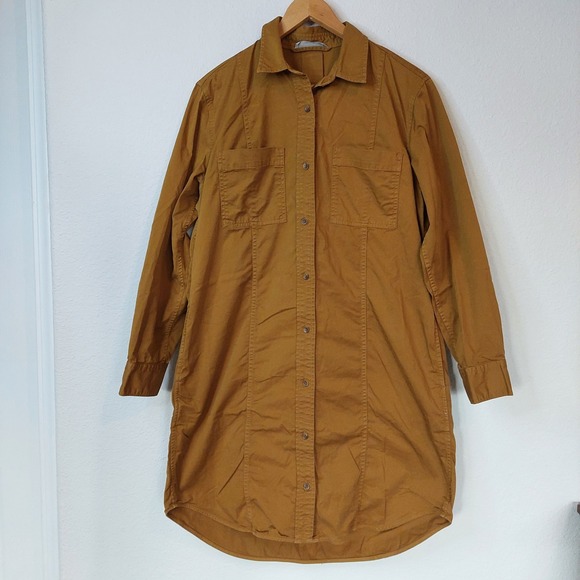 Everlane The Modern Utility Shirt Dress Size 10 - Picture 3 of 10